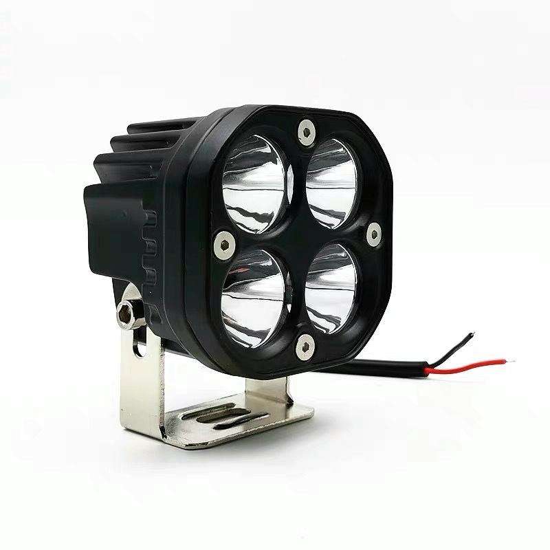 40W White Light Motorcycle LED Spotlight Headlight Car Front Bumper Light Off-Road Vehicle Modifi...