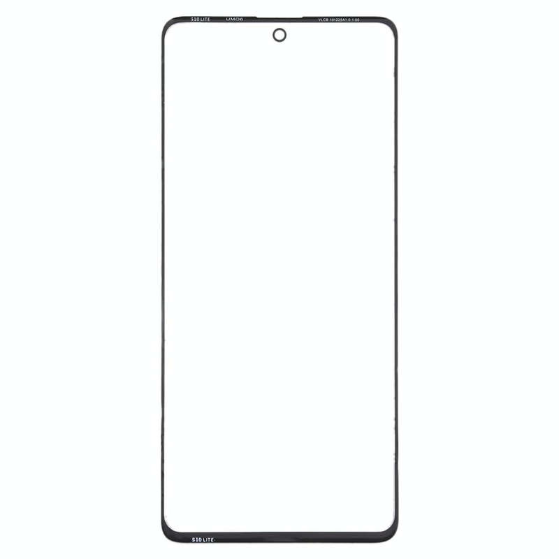 For Samsung Galaxy A71 Front Screen Outer Glass Lens (Black)