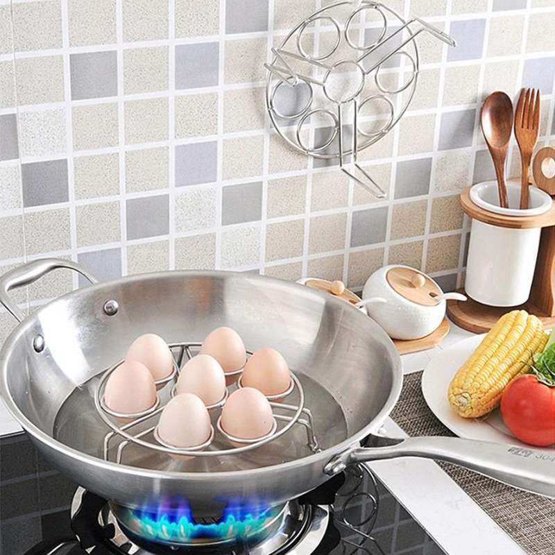 Steamer Rack Basket Egg Vegetable Steaming Trivet for Instant Pot Pressure Cooker, Diameter: 17.5...