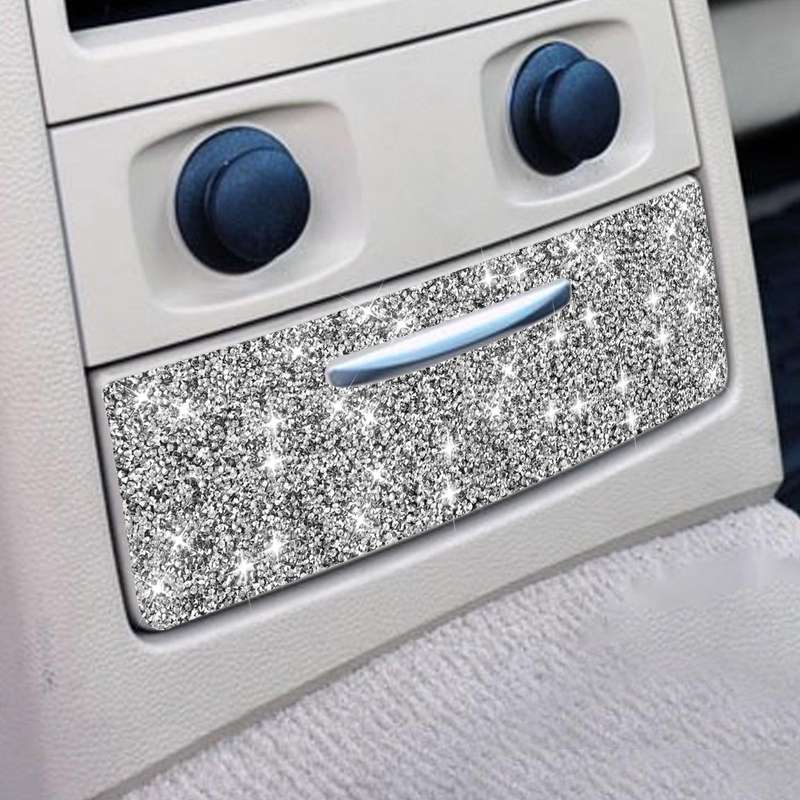 For BMW 3 Series E90 / E92 2005-2012 Car Rear Seat Aircondition Diamond Decorative Sticker