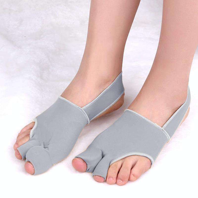 1 Pair Two Toes Split Toe Guard Foot Cover Toe Separation Thumb Varus Correction Foot Cover,Style...