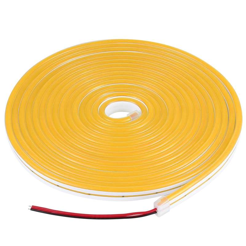 CJ-1206 12V 6A 5m IP65 Waterproof Silicone Neon LED Strip Light(Yellow)
