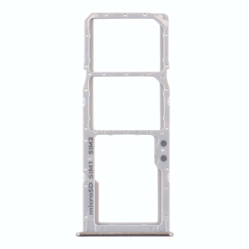 For Samsung Galaxy A51 / A515 SIM Card Tray + SIM Card Tray + Micro SD Card Tray (Silver)