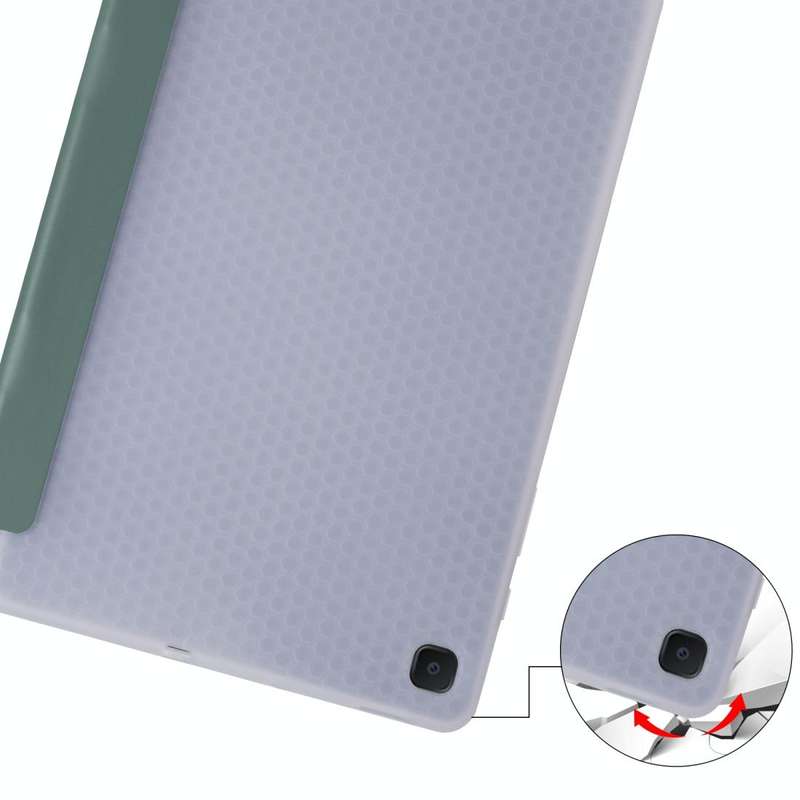 For Samsung Galaxy Tab S6 Lite P610 3-folding Horizontal Flip PU Leather + Shockproof TPU Case wi...