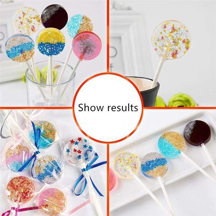 12-Capacity DIY Silicone Chocolate Molds(Lollipop Shape)