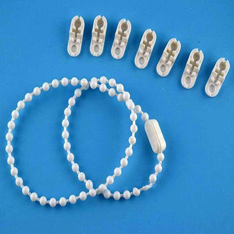 2PCS 10m Bead Chain White Beads Shutter Venetian Blinds Curtain Accessories 4.5 x 6mm Mirabilis B...