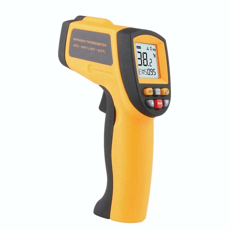 Infrared Thermometer, Temperature Range: -50 - 700 Degrees Celsius(Yellow)