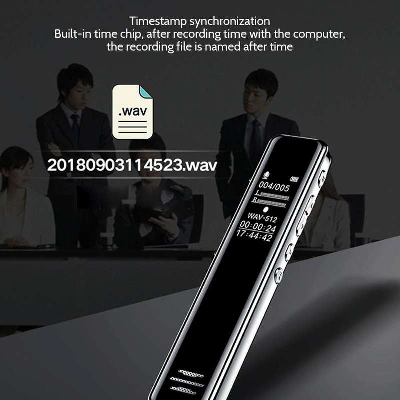 Q22 Multifunctional HD Noise Reduction Conference Recording Pen, Capacity:8GB(Black)