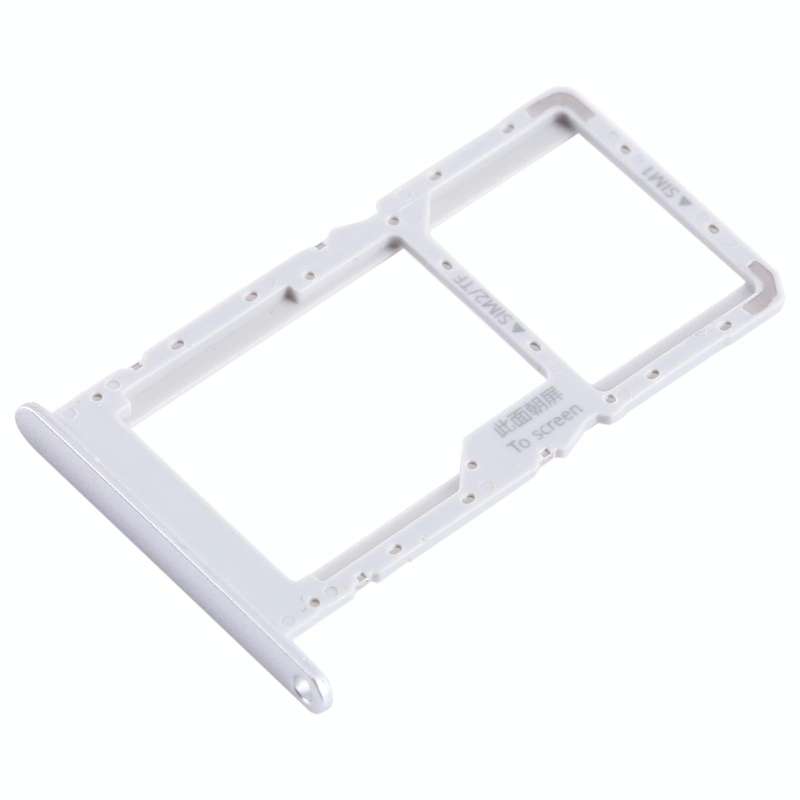 For Huawei nova Y70 Plus SIM + SIM / Micro SD Card Tray (Silver)