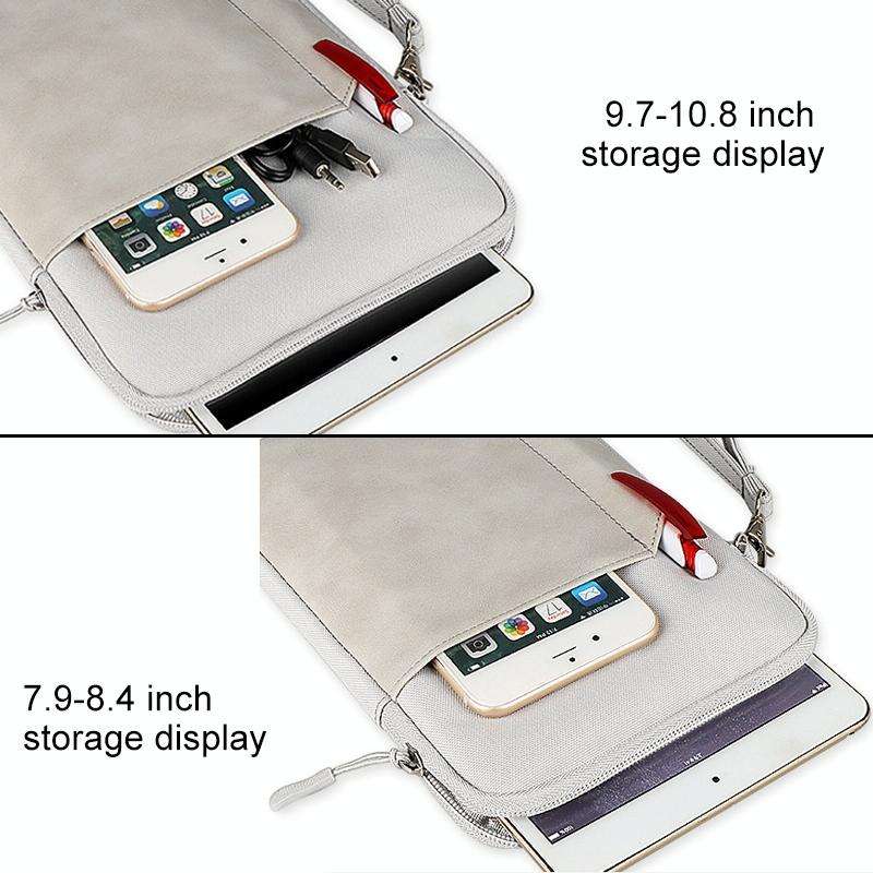 For 10.8 inch or Below Tablet ND00S Felt Sleeve Protective Case Inner Carrying Bag(Light Grey)