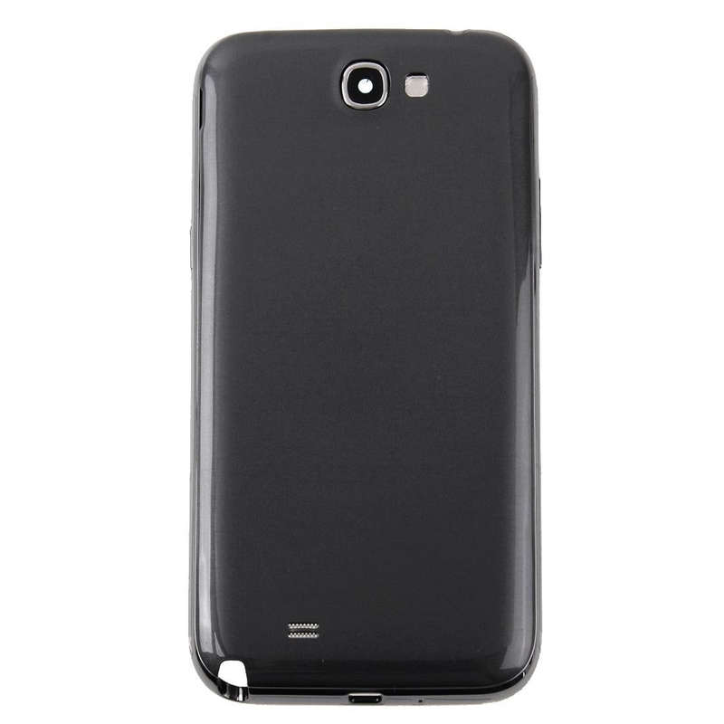 For Galaxy Note II / N7100 Middle Frame Bezel + Battery Back Cover (Black)