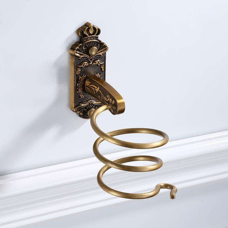 A3 Bathroom Antique Towel Ring Towel Rack(Hair Dryer Shelf)