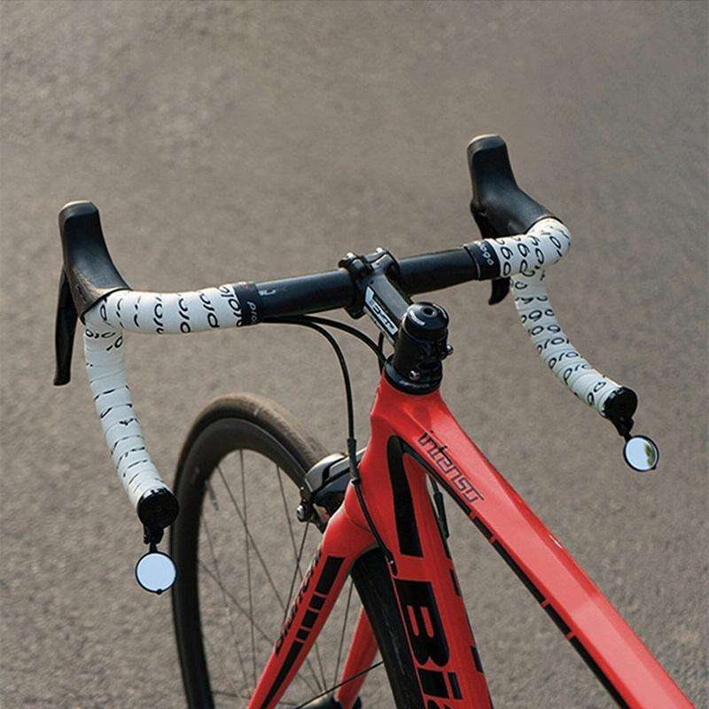 Bicycle Handlebar Folding Rearview Mirror, Color: With Light