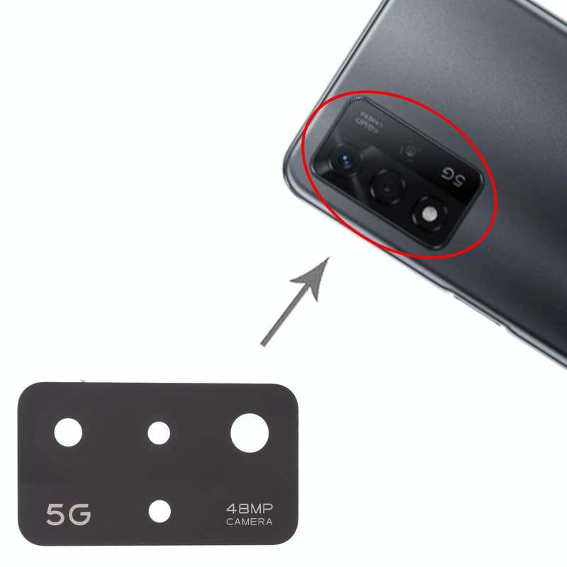 For OPPO A93s 5G PFGM00 10pcs Back Camera Lens