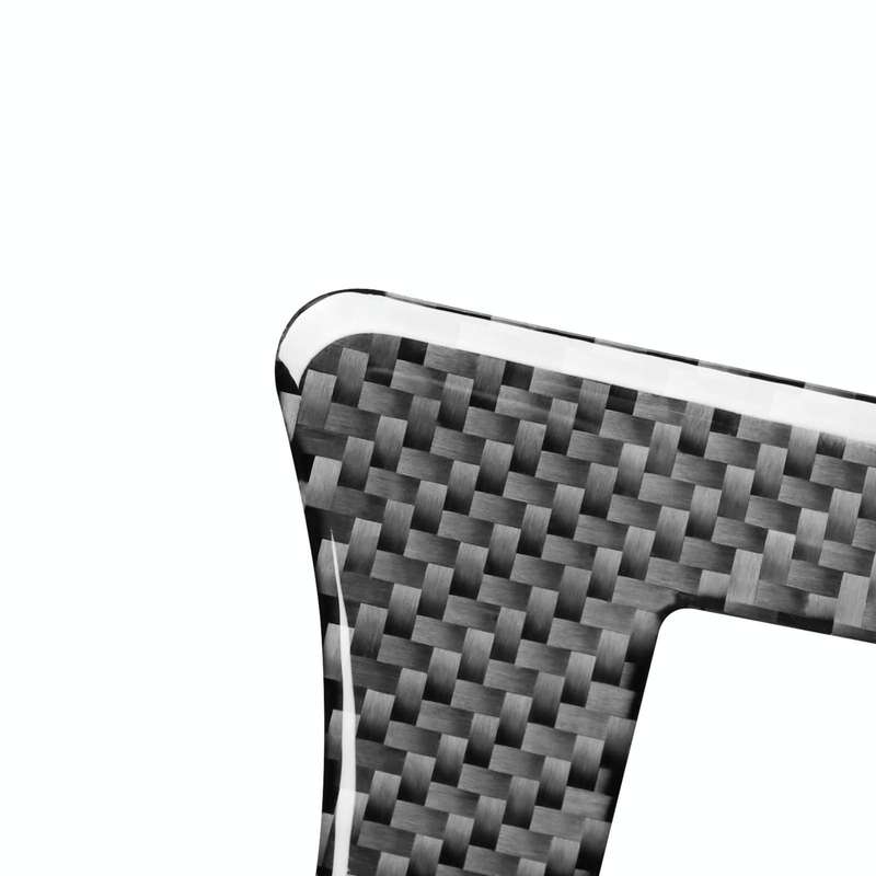 Carbon Fiber Car Handbrake Panel Decorative Sticker for Toyota Old RAV4 2006-2013,Left Drive