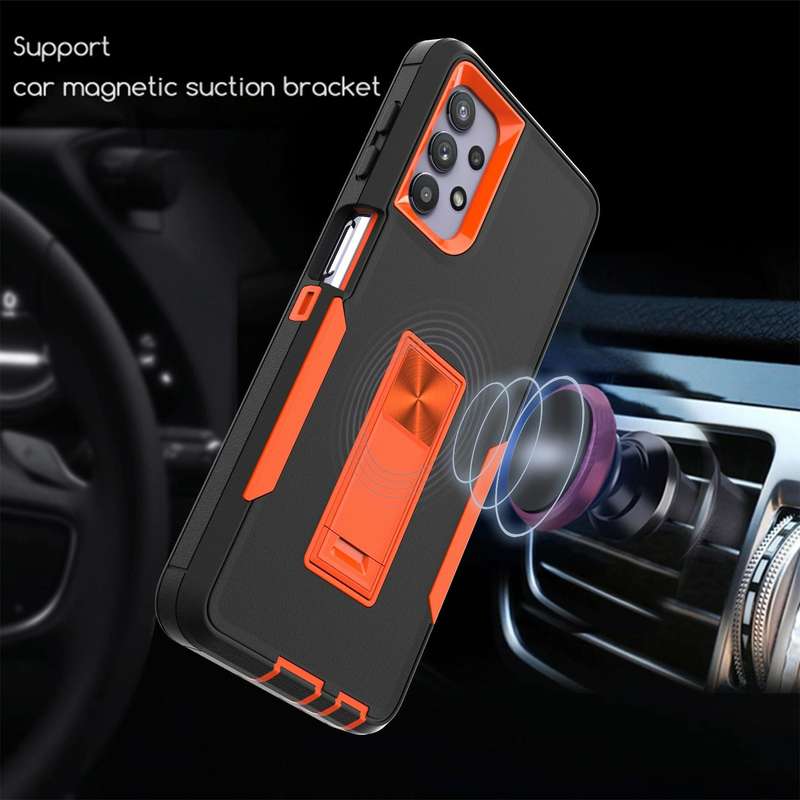 For Samsung Galaxy A32 5G Magnetic Holder Phone Case(Black)