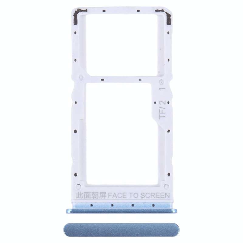 For Xiaomi Redmi Note 12 5G SIM Card Tray + SIM / Micro SD Card Tray (Blue)