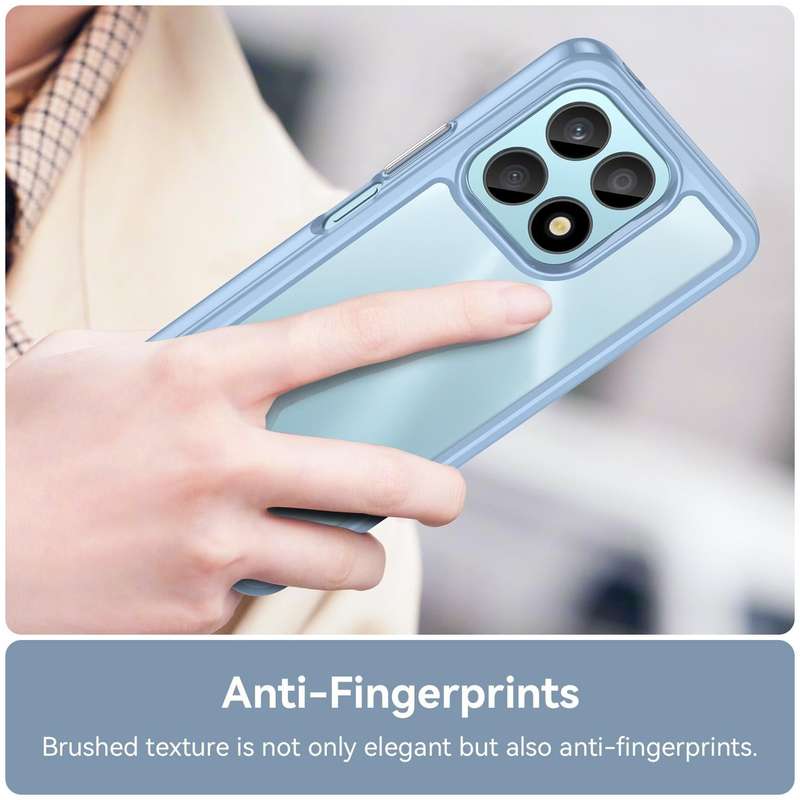 For Honor X8a Colorful Series Acrylic + TPU Phone Case(Blue)