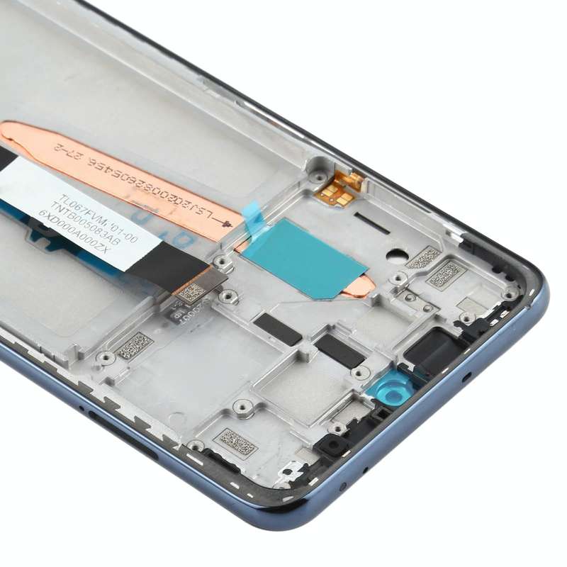 Original LCD Screen for Xiaomi Poco X3 NFC / Poco X3 Digitizer Full Assembly with Frame(Black)