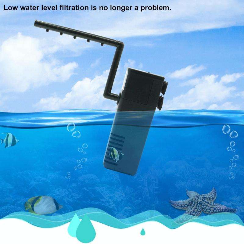 HX-188F 8W 600L/H Multi-function Submersible Aquarium Water Pump Circulation Pump Fish Tank Inter...