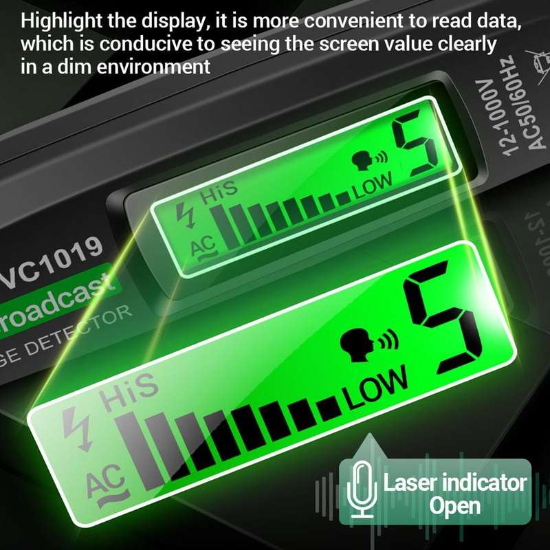 ANENG VC1019 Non-Contact Induction Electric Pen High-Precision Line Detection Breakpoint Voice Te...