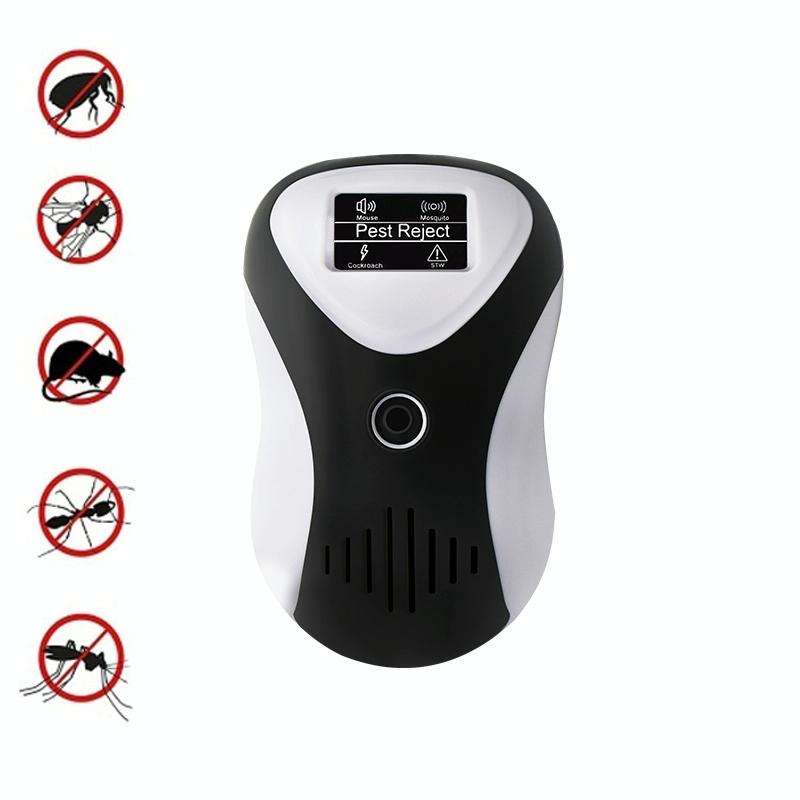 Ultrasonic Multifunctional Mouse Repeller Energy-Saving Silent Insect Repeller, Plug Type:EU Plug...
