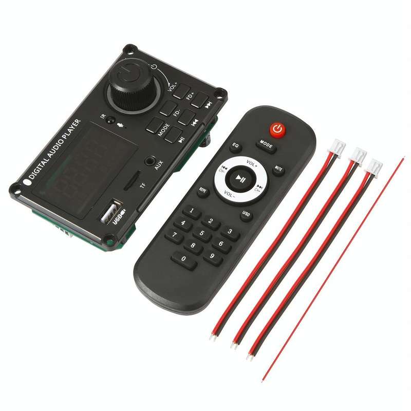 100W 12V TPA3116 Color Screen Power Amplifier Bluetooth Decoder Board With Recording Call(Silicon...