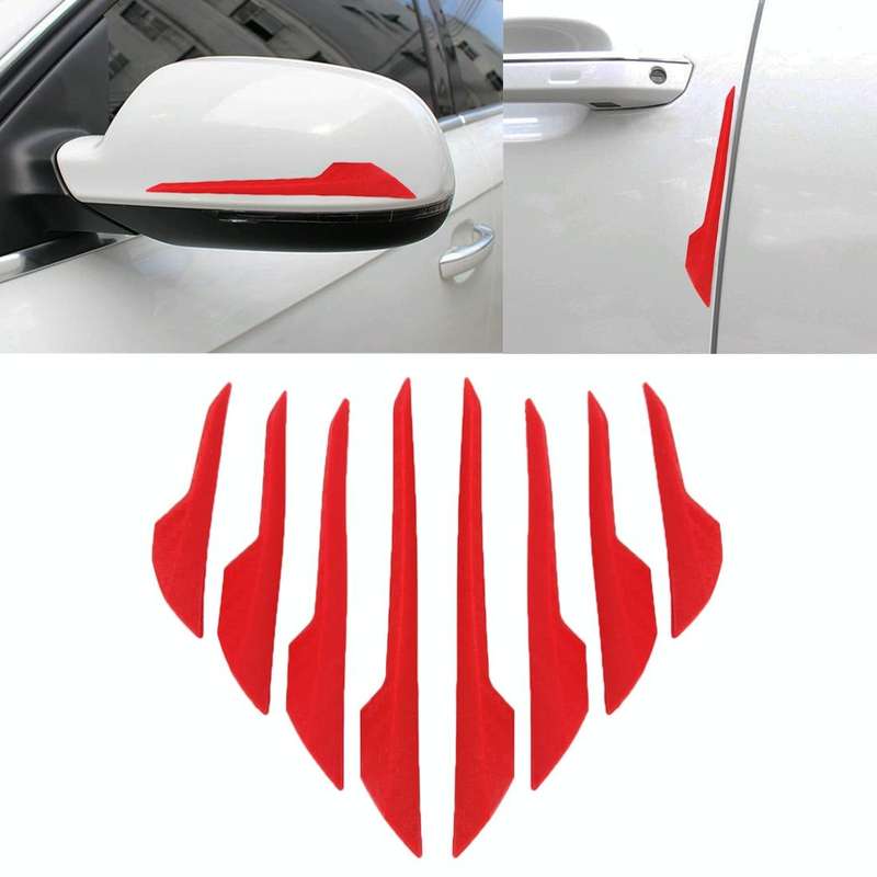 8 PCS Car Vehicle Door Side Guard Anti Crash Strip Exterior Avoid Bumps Collsion Impact Protector...