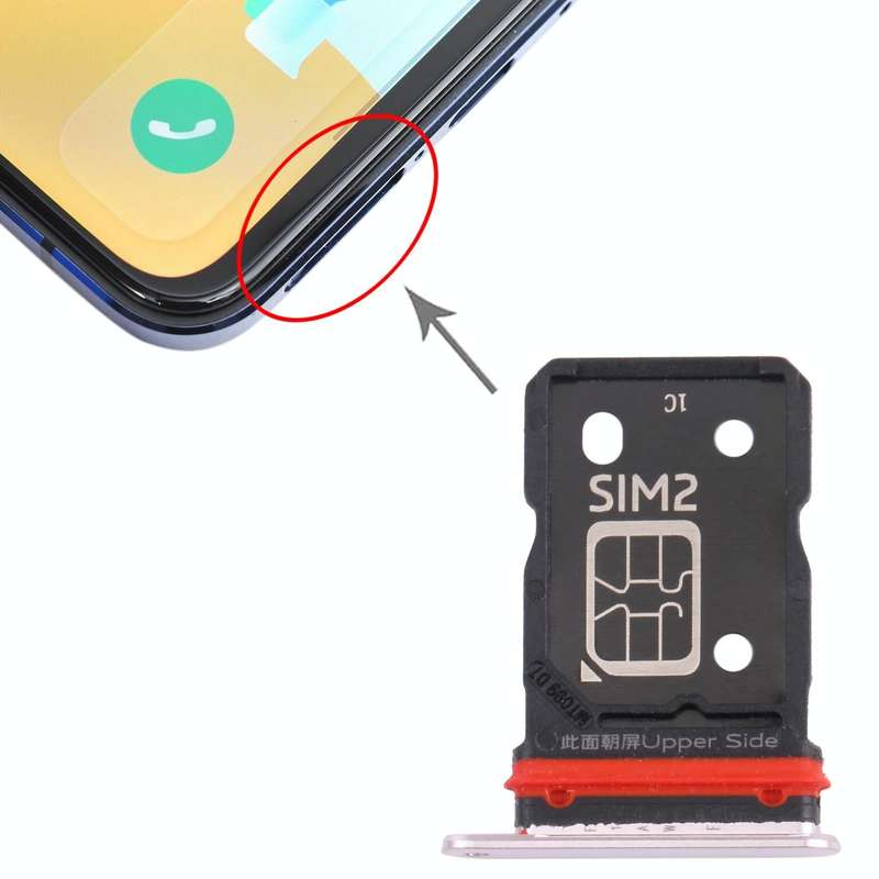 For Vivo S9 V2072A SIM Card Tray + SIM Card Tray (Gold)