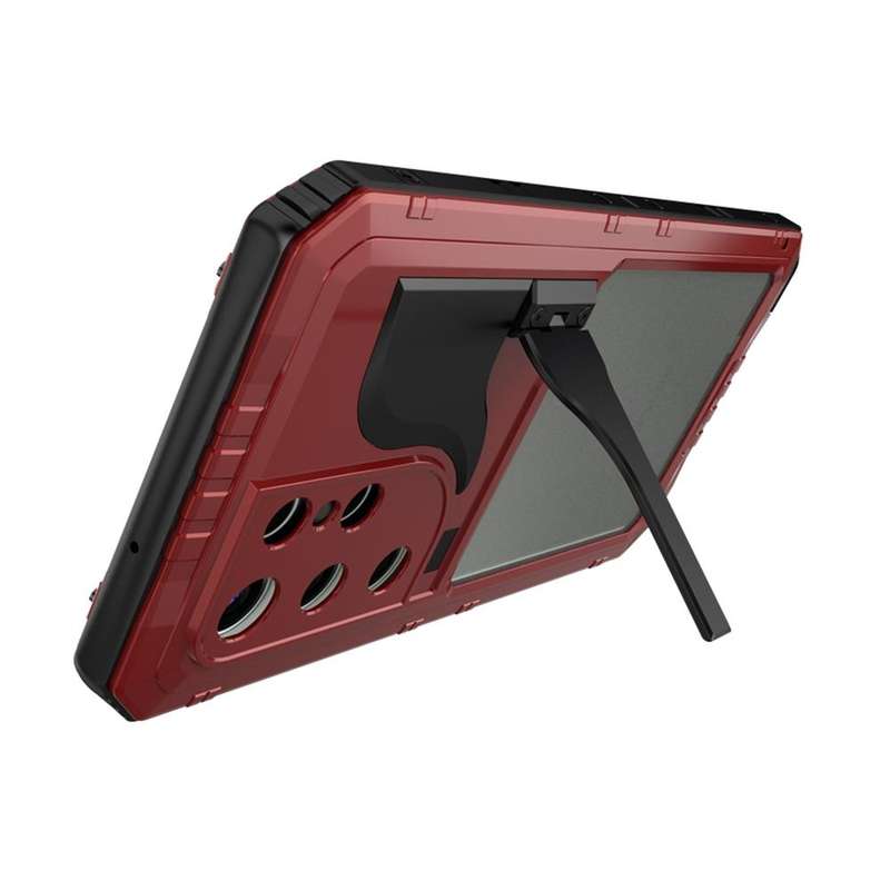 For Samsung Galaxy S23 Ultra 5G RedPepper Wolf 360 Full Body Rugged IP68 Waterproof Phone Case(Red)