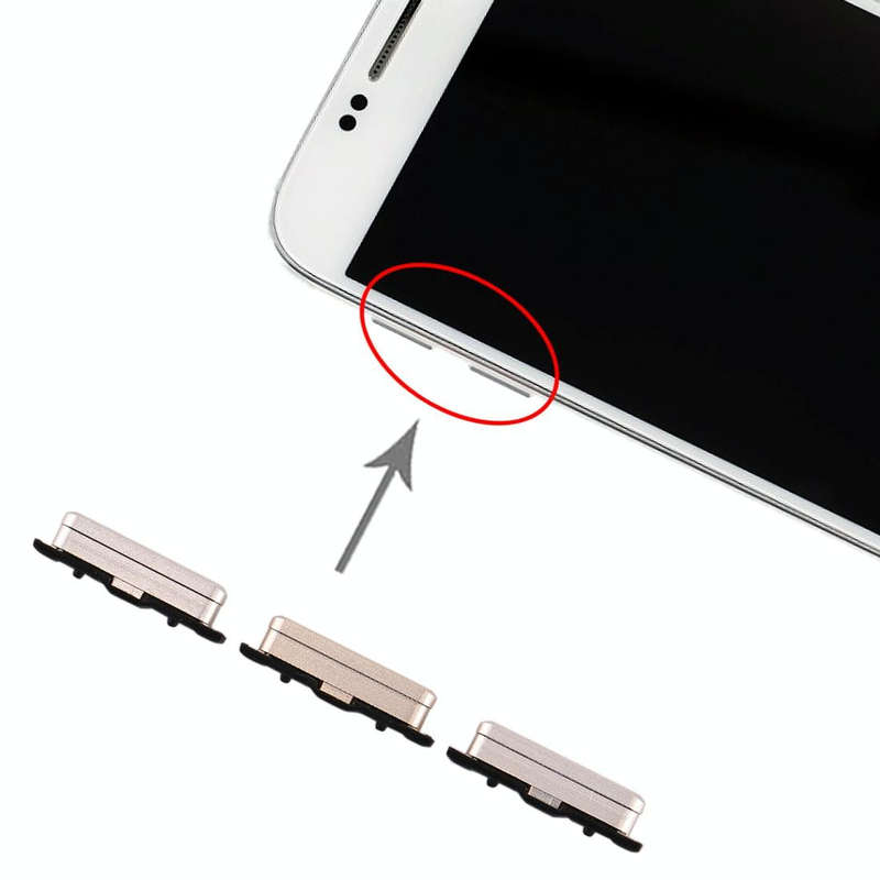 For Galaxy S6 10 Set Side Keys(Gold)