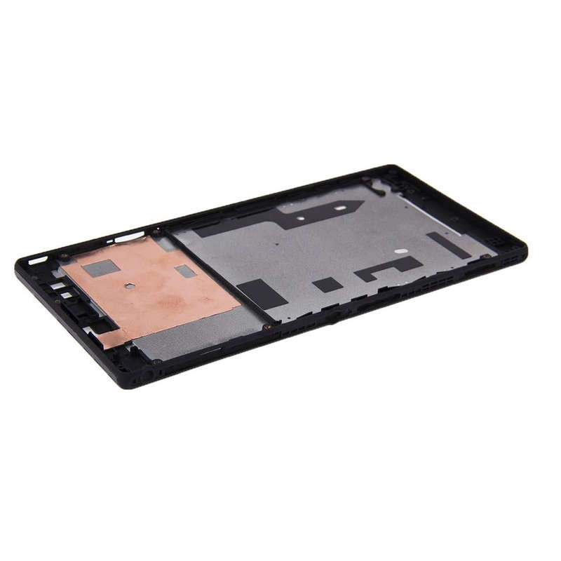 Front Housing  with Adhesive Sticker for Sony Xperia T2 Ultra(Black)