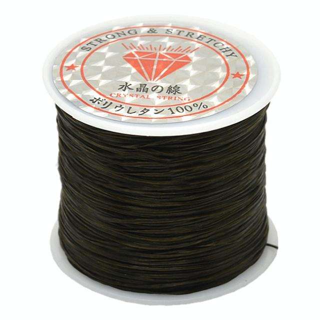 2 PCS 50m/bag 0.5mm Round Elastic Cord Beading Stretch Thread/String/Rope for Necklace Bracelet J...