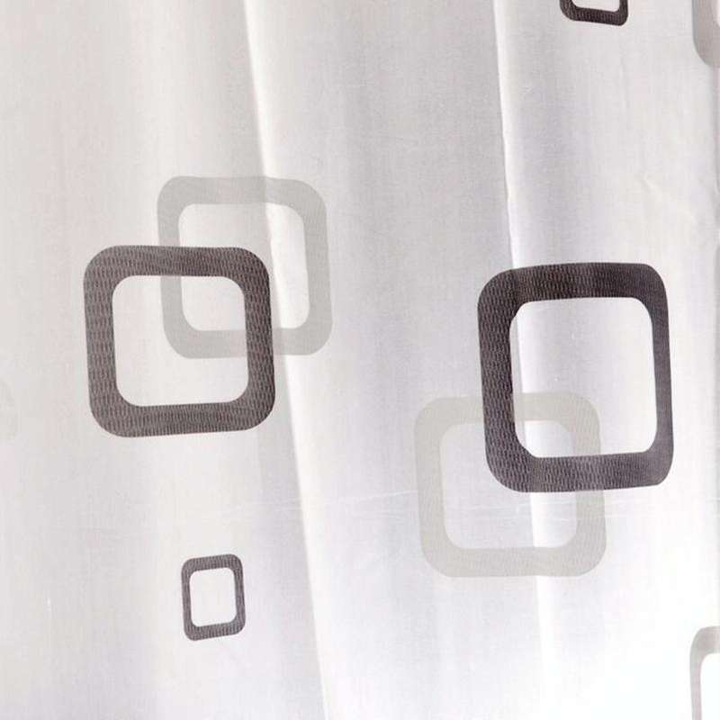 Bathroom Thick Waterproof Shower Curtain, Size:220X180cm, Style:with Copper Buckle