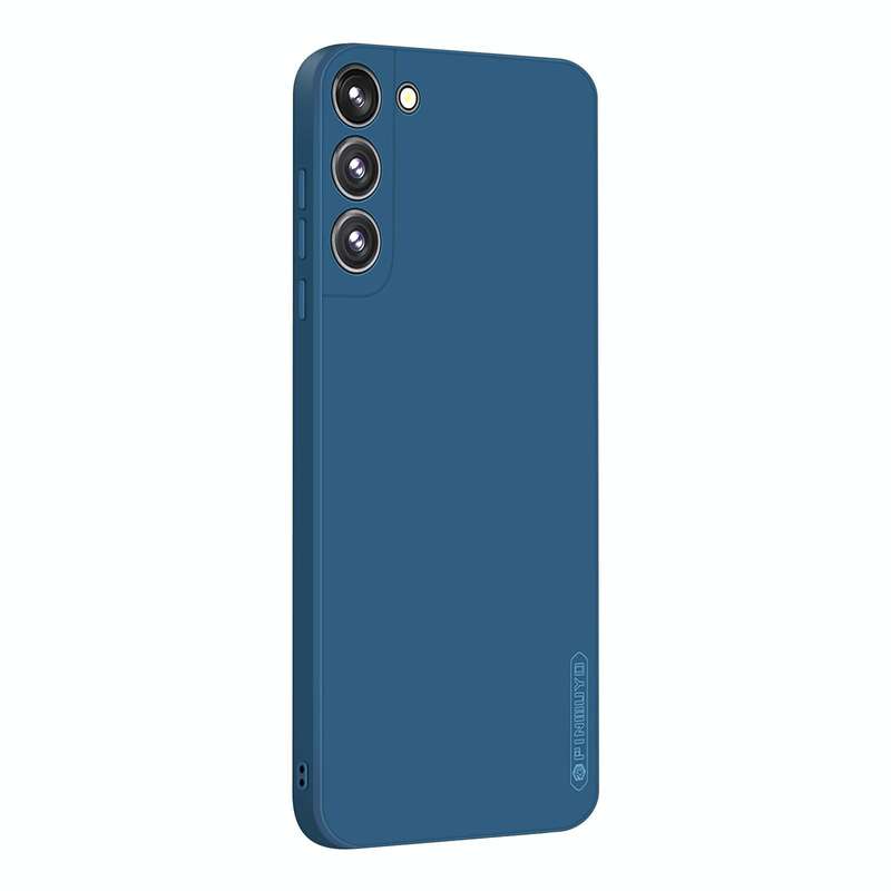 For Samsung Galaxy S22 5G PINWUYO Liquid Silicone TPU Phone Case(Blue)