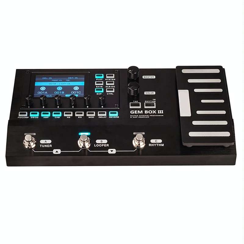 JOYO GEM-BOX3 Multifunctional Integrated Electric Acoustic Guitar Effector with Pedal and Drum Ma...