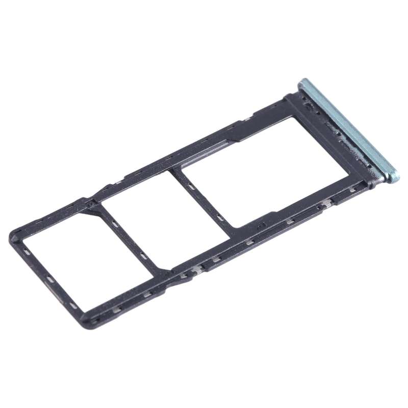 For Infinix Hot 12i X665B SIM Card Tray + SIM Card Tray + Micro SD Card Tray (Green)