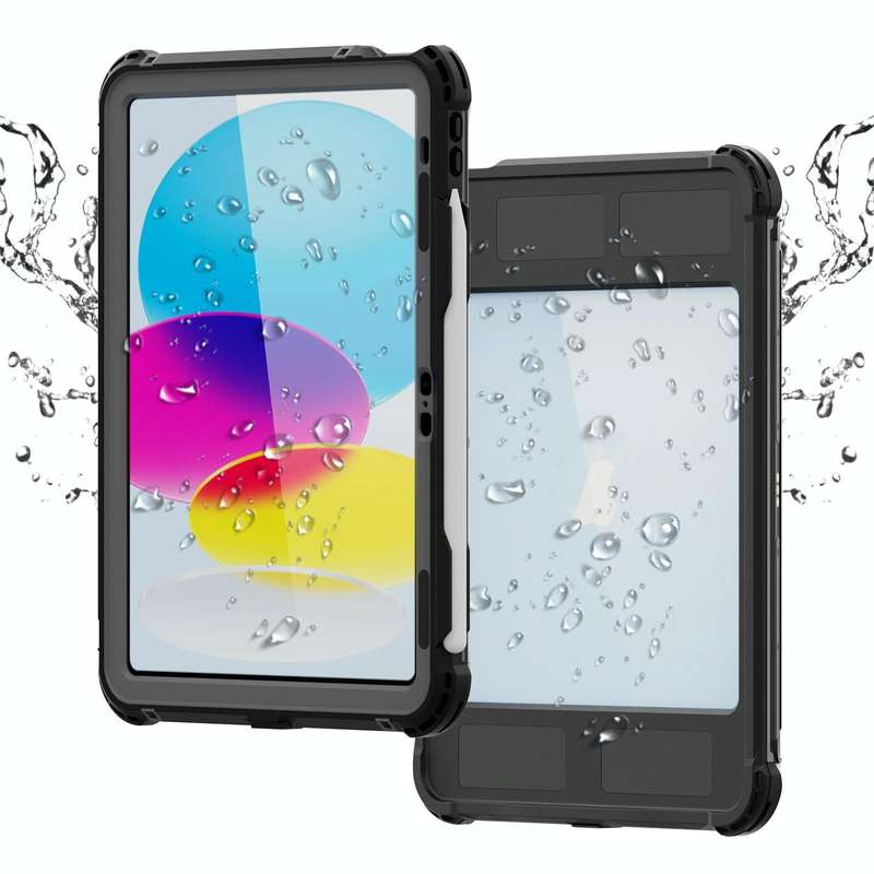 For iPad 10th Gen 10.9 2022 RedPepper Shockproof Dustproof Waterproof Tablet Case(Black)