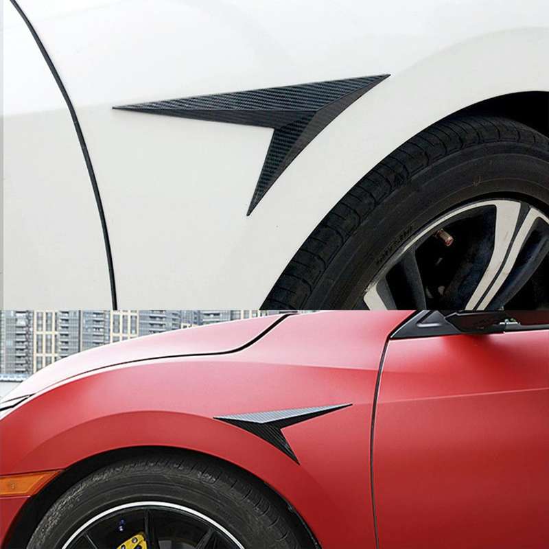 Modified Fender Side Wing Sticker Blade Side Shark Gill Car Body Decorative Sticker for Honda 10t...
