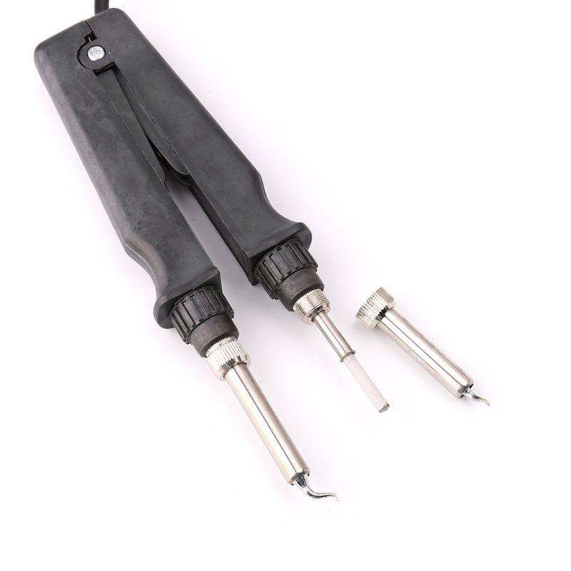 Double Soldering Iron Tweezers 902 Handle Pliers Electric Soldering Iron Clip Soldering Station A...