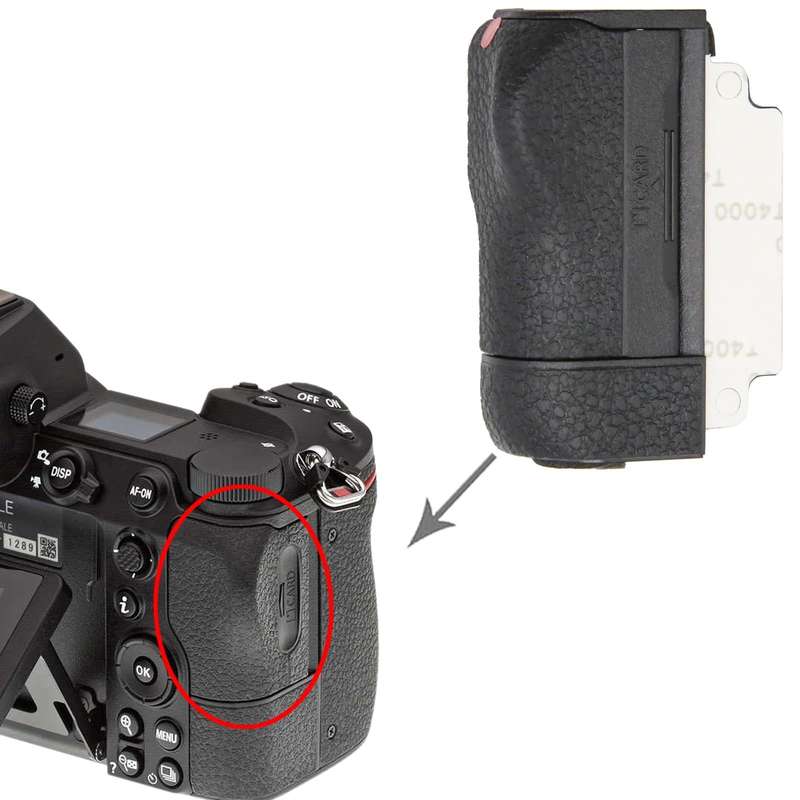 For Nikon Z6 II SD Card Slot Compartment Cover