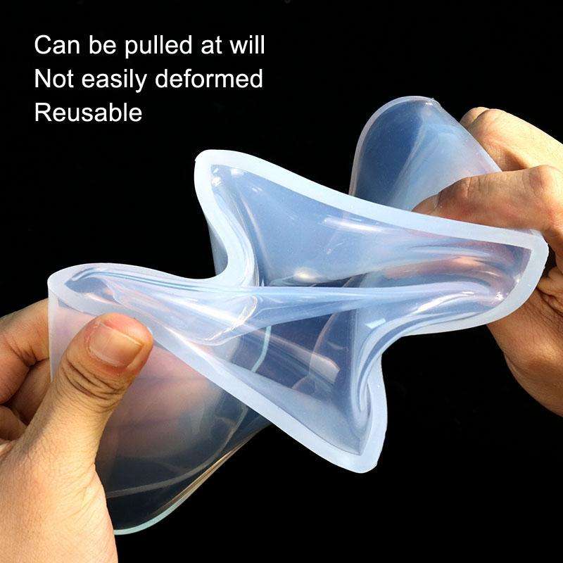 4 PCS 50mm Crystal Drop Glue Square Silica Gel Mold DIY Handmade Jewelry Decoration Model