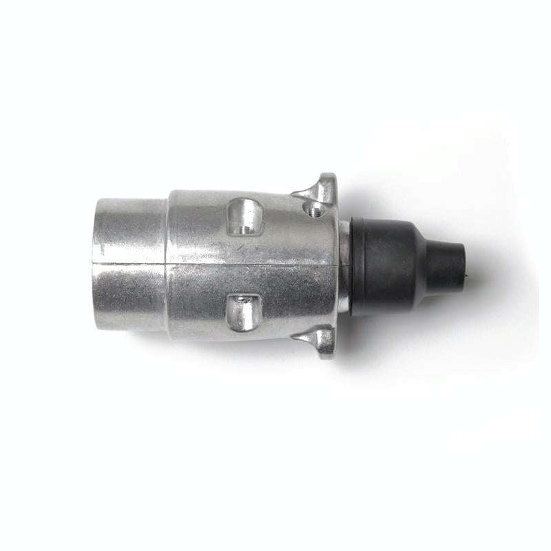 7 Pin Aluminium Alloy EU Plug Trailer Truck Towing Electrics 12V Connector Adapter