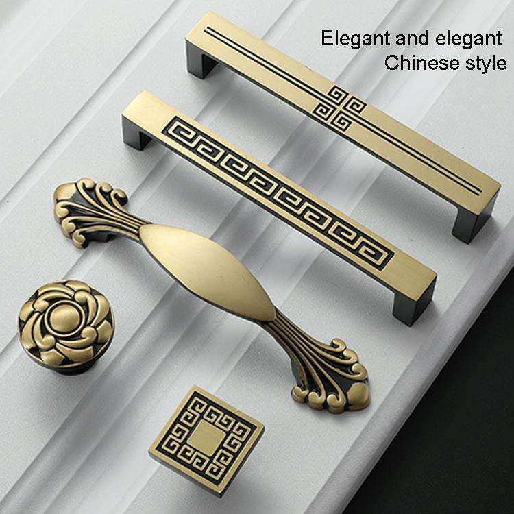 1006-128 Cabinet Wardrobe Door Handle Solid Copper Door Handle