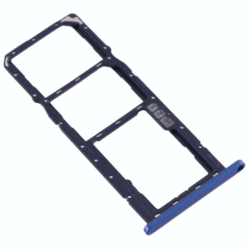 SIM Card Tray + SIM Card Tray + Micro SD Card Tray for Asus Zenfone Max M2 ZB633KL(Blue)