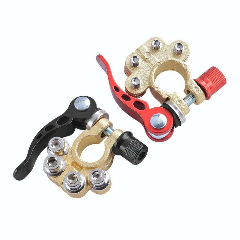 1 Pair Car Battery Terminals Quick Disconnect Cables Connectors, with L Wrench + 40A Terminal + I...