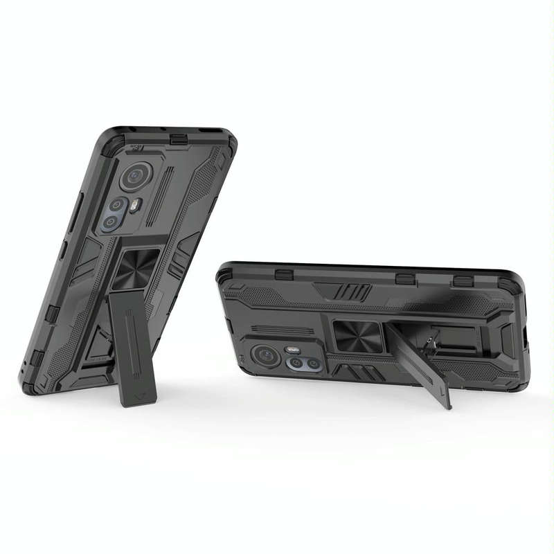 For Xiaomi 12S/12/12X Supersonic PC + TPU Shock-proof Phone Case(Black)