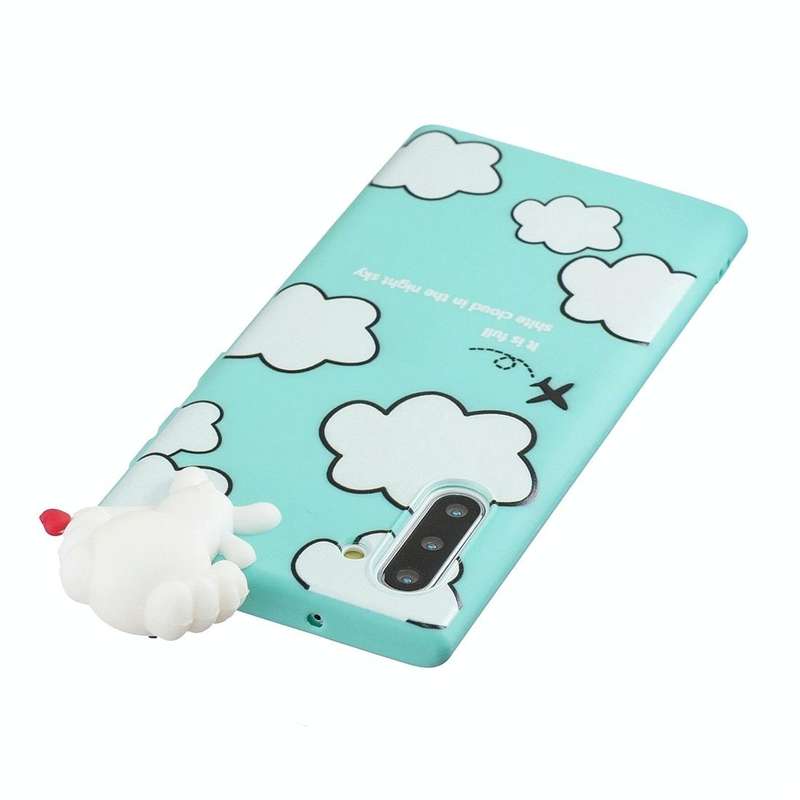 For Galaxy Note 10 Shockproof Cartoon TPU Protective Case(Clouds)