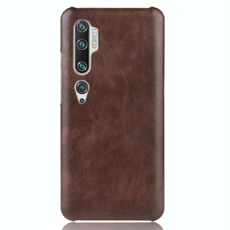 For Xiaomi Mi Note 10/ Note10 Pro/CC9 Pro Shockproof Litchi Texture PC + PU Case(Brown)