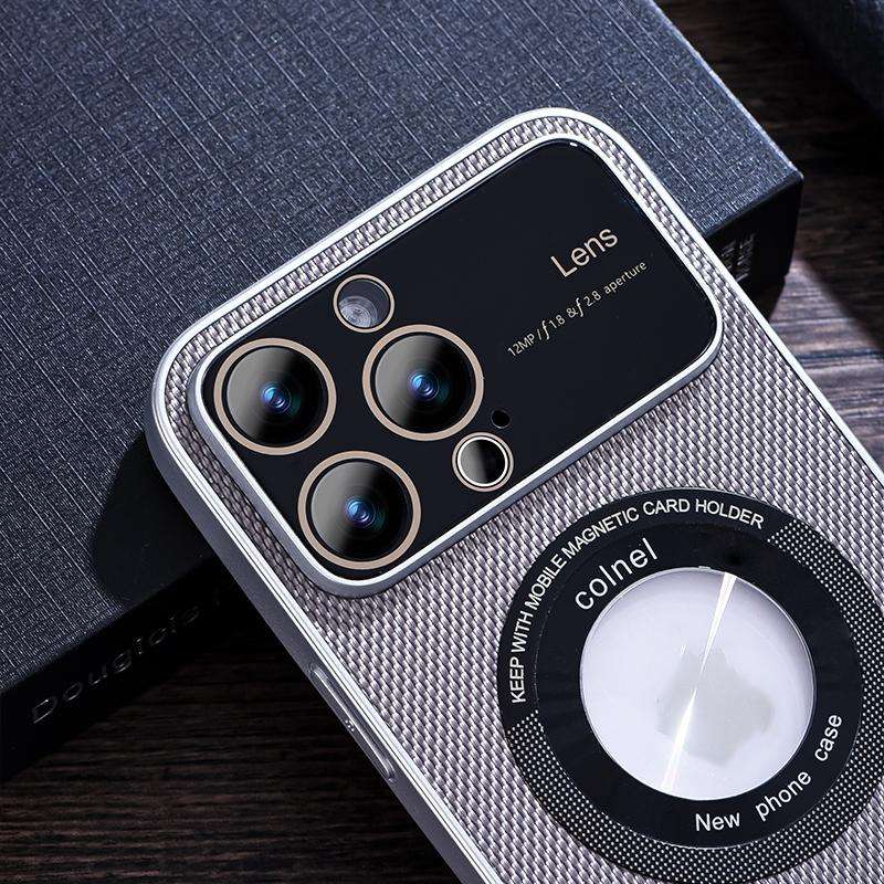 For iPhone 11 View Window Magsafe PC Phone Case(Black)